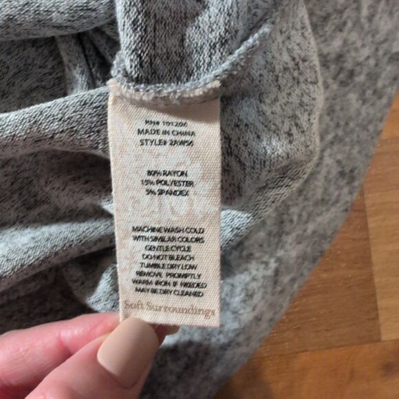 Soft Surroundings Easy Living Dress Sz Medium Drawstring Waist Style 2AW56 SOFT - Picture 7 of 11